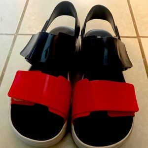 Melissa platform shoes size 7